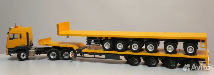1/50 полуприцеп низкорамник Liebherr трал длиномер
