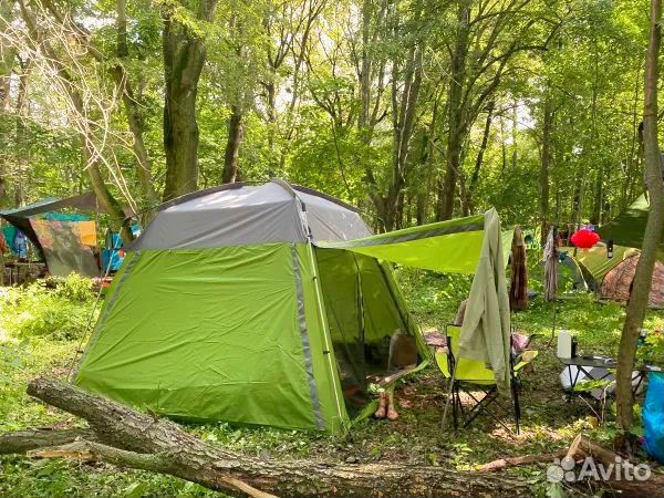 Палатка шатер с полом и навесом