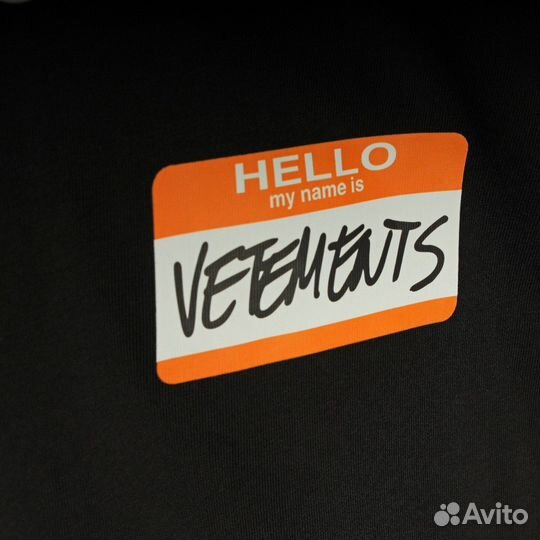 Футболка Vetements Hello