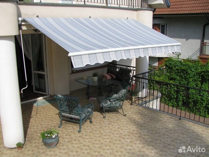 Маркизы для террасы, ширина 5,5 м х вылет 3 м
