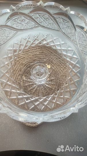 Хрустальная ваза Шведка гусь хрустальный