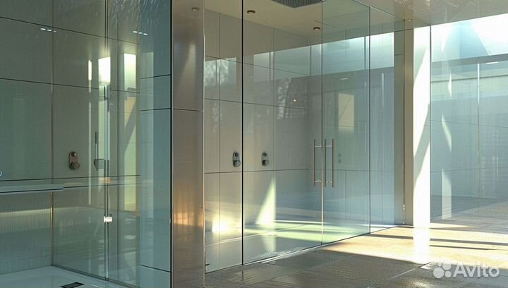 Душевая перегородка из стекла