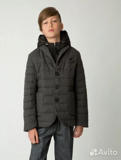 Gulliver Куртка серая для мальчика 146-152