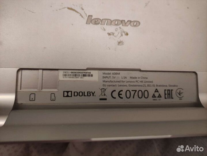 Планшет lenovo yoga model 60044