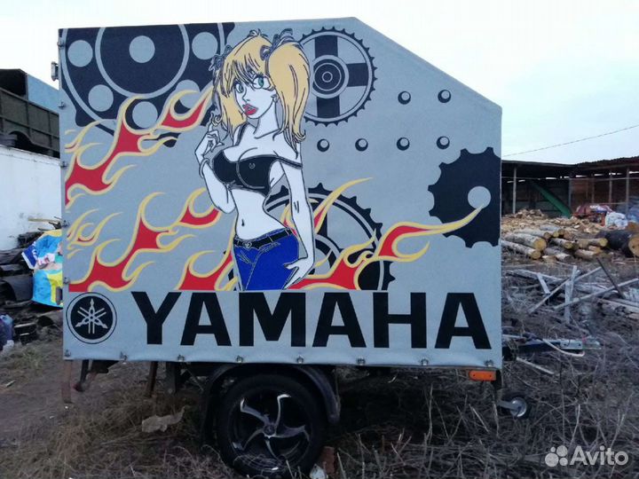 Прицеп, для перевозки мотоциклов квадро и тп