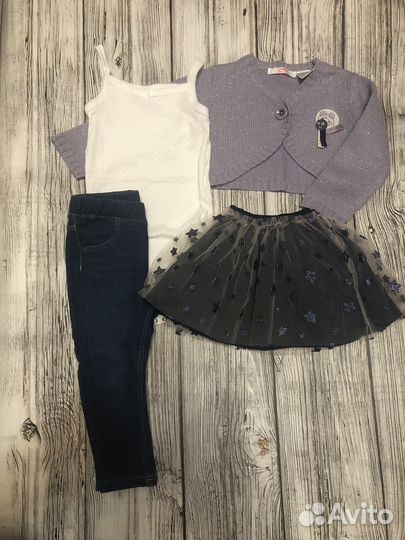 Комплект капсула на девочку 86 Zara, H&M Kiabi