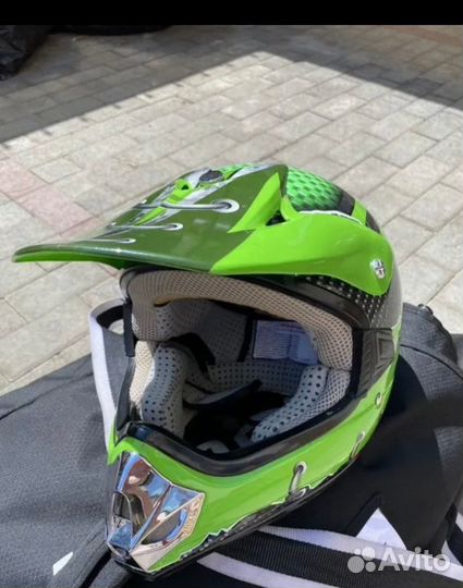 Детский мото шлем