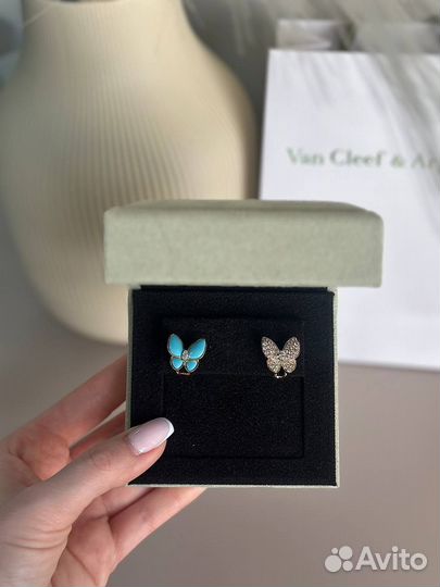 Серьги Van Cleef Arpels Two Butterfly