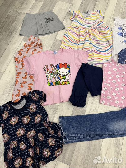 Детские вещи пакетом на девочку 104 110