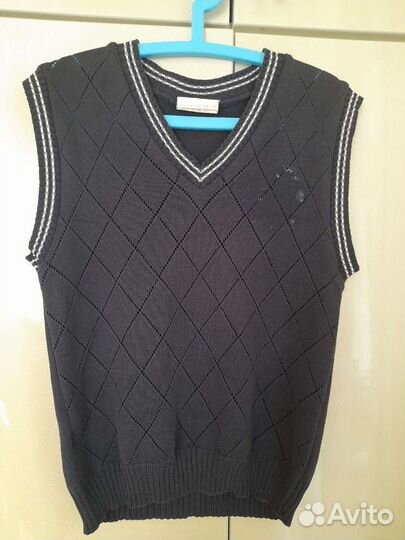 Жилет школьный для первоклассника, синий