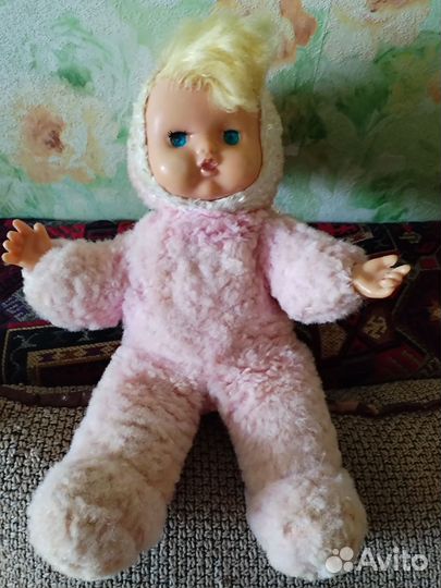 Кукла мягкая сидячая СССР