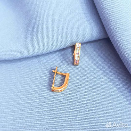 Золотые серьги детские