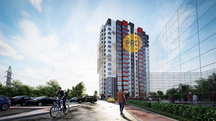 1-к. квартира, 25,7 м², 9/17 эт.