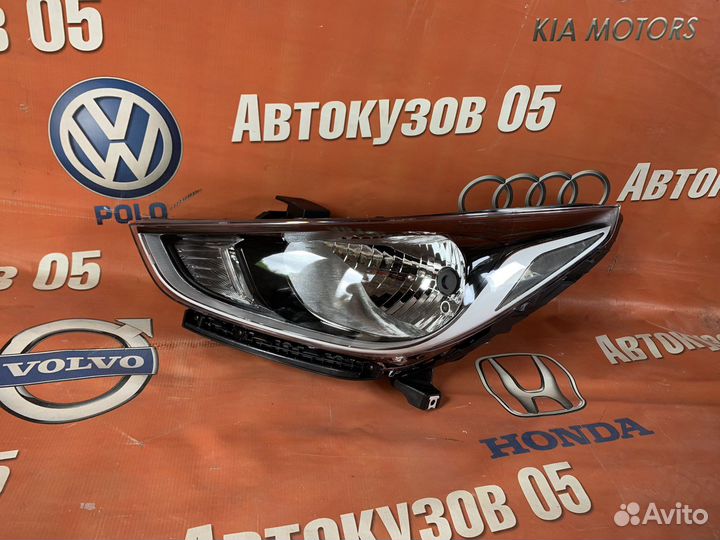 Фара левая Хендай солярис 2 дорестайлинг