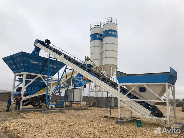 Мобильный бетонный завод Promax M100 TWN