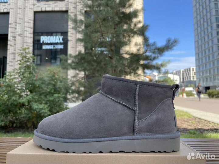 Угги Мужские Ugg Classic Ultra Mini Grey