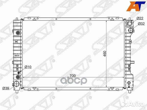 Радиатор Ford Escape 00-12 / Maverick 00-07 / M