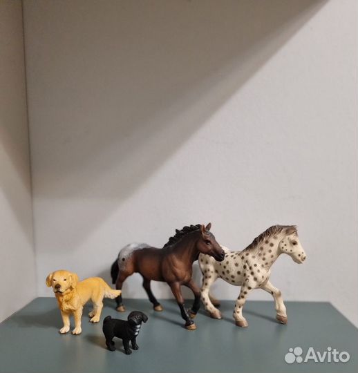 Фигурки животных schleich лошади собаки набор