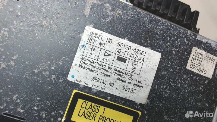 Магнитола Toyota RAV 4, 2002