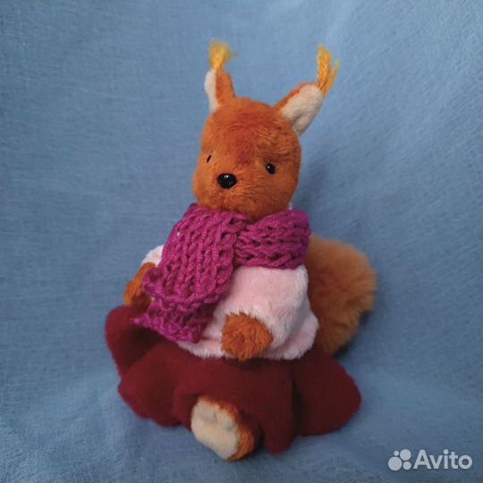 Игрушки ручная работа Белка Лиса Заяц 11 см