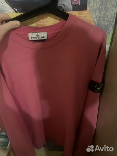 Свитшот stone island розовый