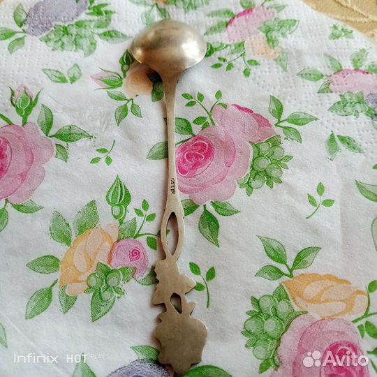 Кофейная ложечка, серебро