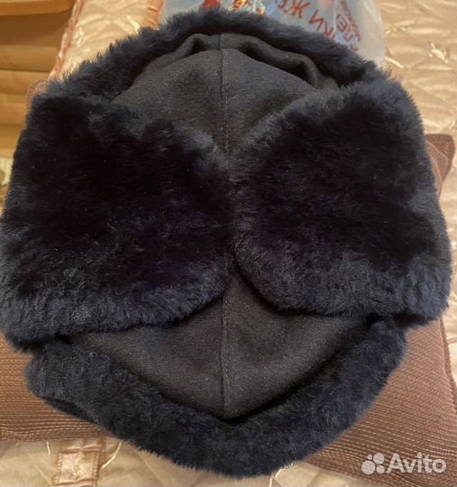 Шапка ушанка с кокардой