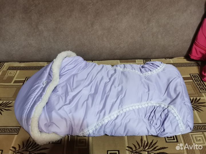 Зимний конверт в коляску