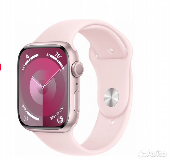 Apple Watch Series 9 GPS 45мм + ремешок Розовый