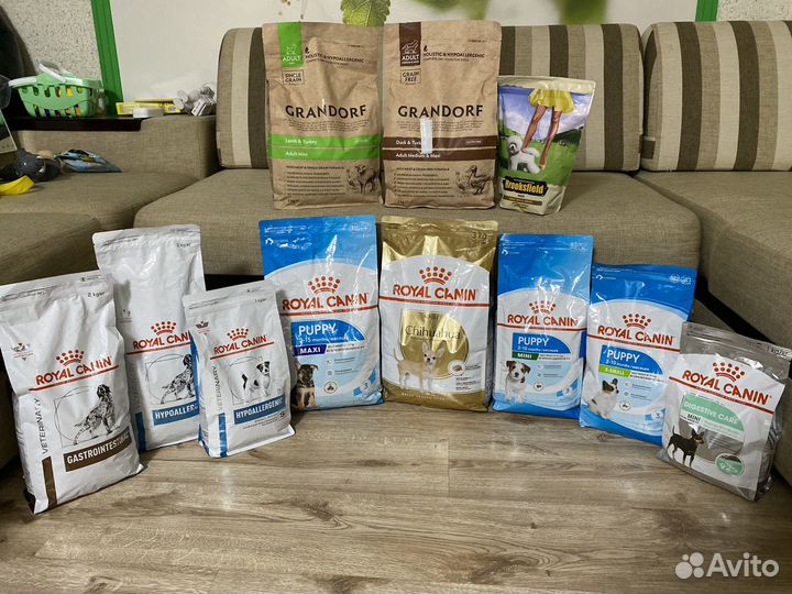 Корм для собак royal canin,grandorf,brooksfield