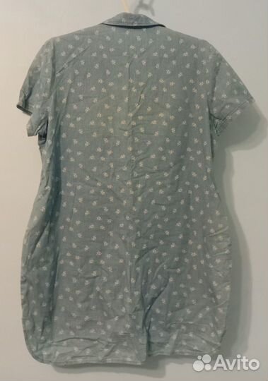 Туника-рубашка-платье джинс