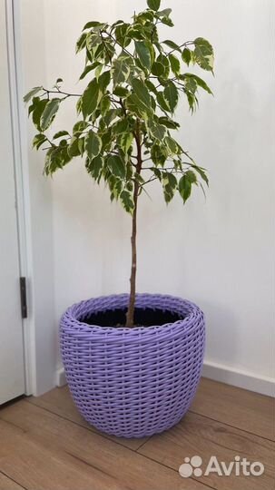 Кашпо из исскуственного ротанга 12 л для цветов