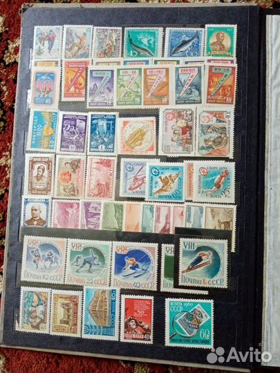 Почтовые марки 5 альбомов