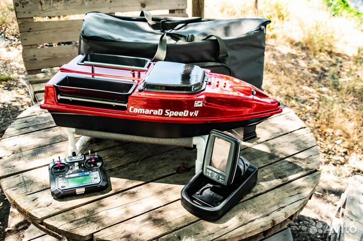 Карповый кораблик,камера,эхолот Toslon TF500,сумка