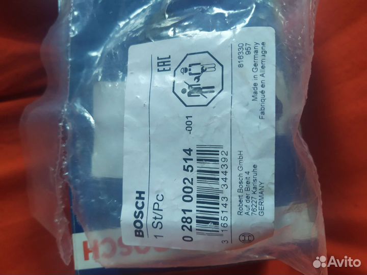 Датчик абсолютного давления bosch 0281002514