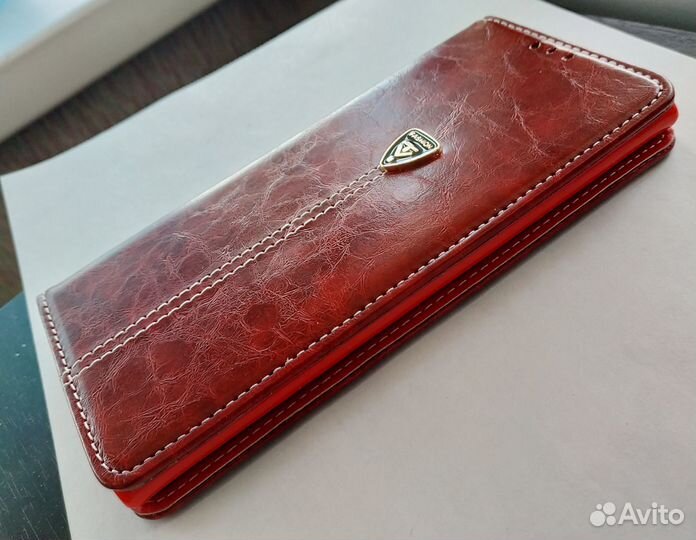 Чехол-книжка на Samsung note 10+ Кожа(2)