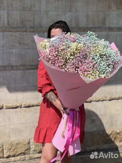 Букет гигант из гипсофилы