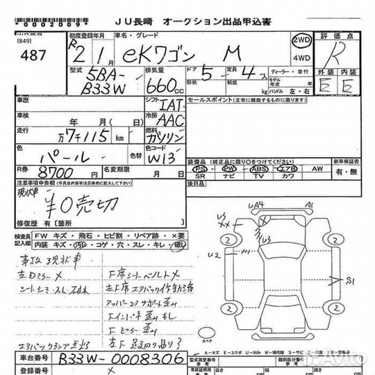 Mitsubishi EK Wagon 0.7 CVT, 2020, 7 000 км