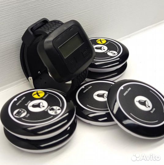 Кнопка вызова официанта, персонала с часами Эконом