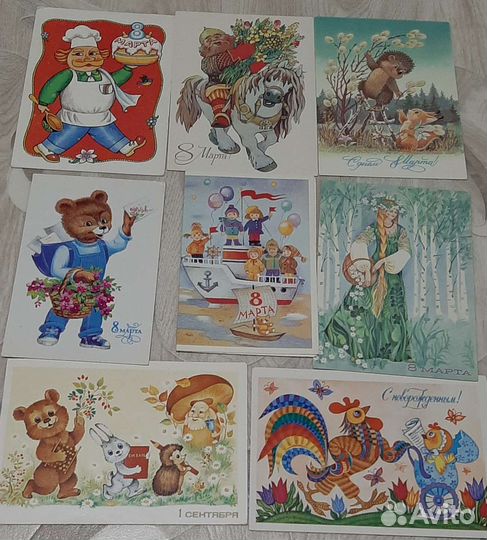 Открытки СССР. художник Зарубин