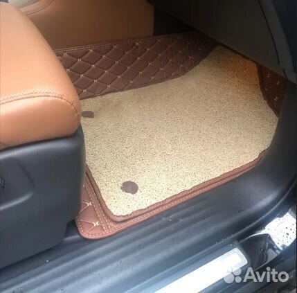 3д коврики из экокожи в салон авто с бортами