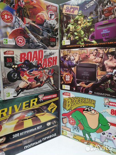 Игровые приставки Dendy, Sega, Hamy картриджи 8bit