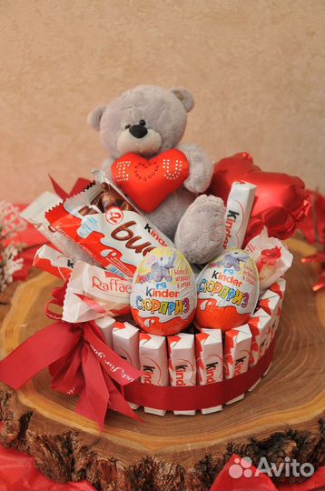 Сладкий букет из конфет