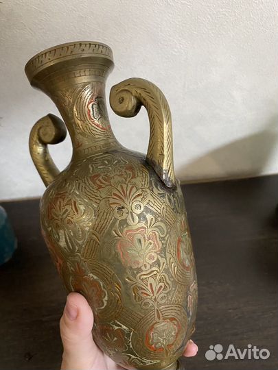 Ваза индия латунь 30 см