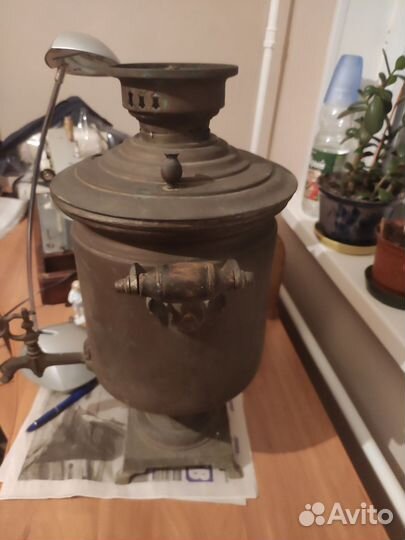Самовар на дровах медный