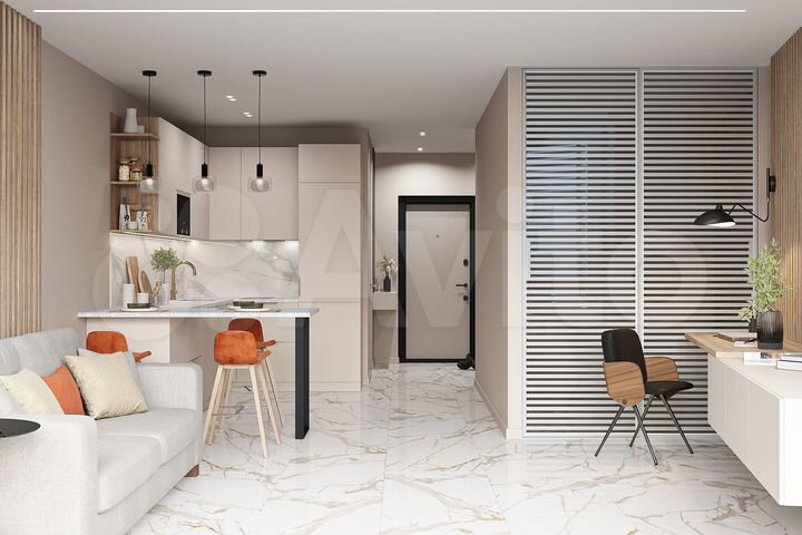 Квартира-студия, 45 м², 12/14 эт.