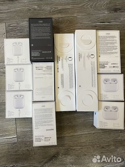Коробки от apple iPhone, watch, airpods