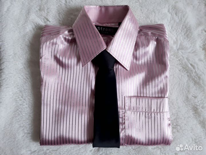 Нарядная рубашка для мальчика 122 с галстуком