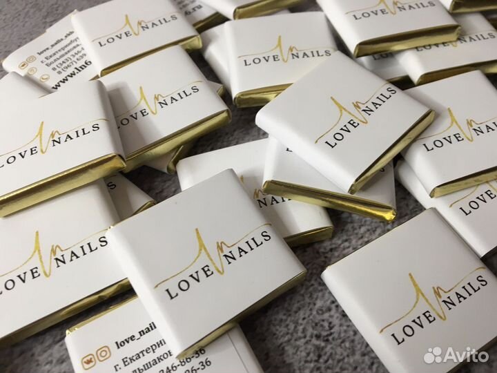 Брендированный шоколад с логопом оптом на заказ