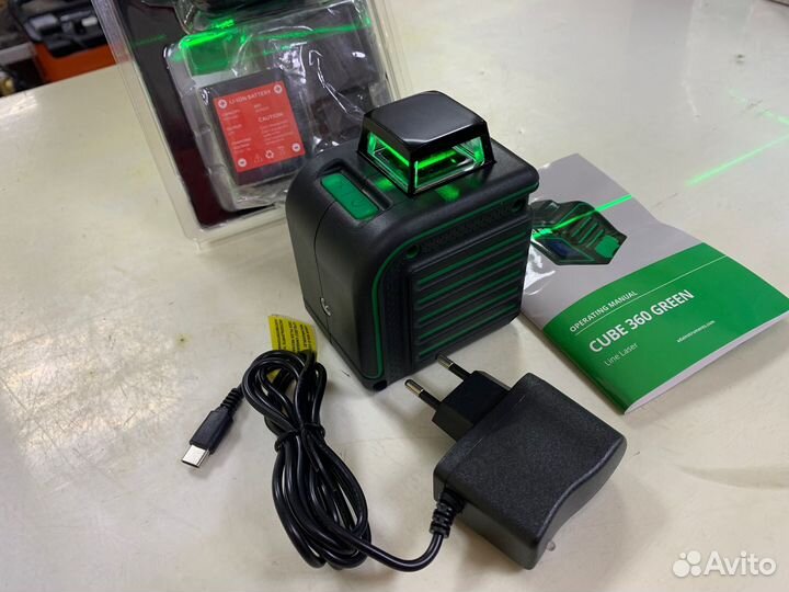 Уровень лазерный ADA cube 360 green basic edition